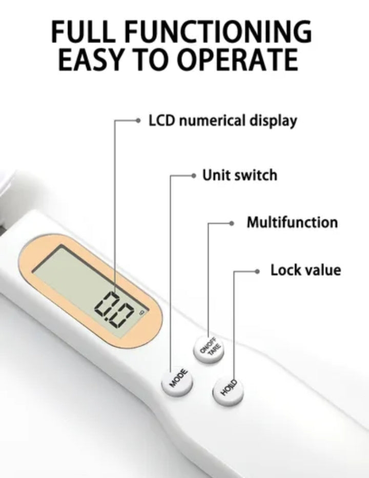 Digital Spoon Scale-Kitchen Measurinf Tools For Coffee, Baking & Diet
